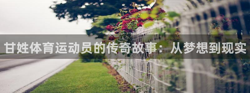 沐鸣4注册：甘姓体育运动员的传奇故事：从梦想到现实